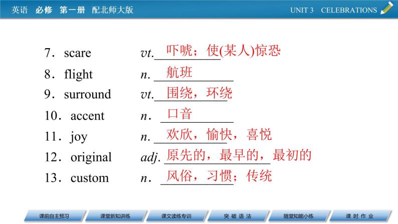 新教材北师大版英语必修第1册 UNIT 3 Period 2 PPT课件+练习04