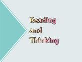 Unit 1 Reading and Thinking----新教材人教版高中英語選擇性必修3課件