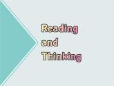 Unit 1 Reading and Thinking----新教材人教版高中英语选择性必修3课件