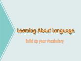 Unit 3 Learning about Language----新教材人教版高中英语选择性必修2课件