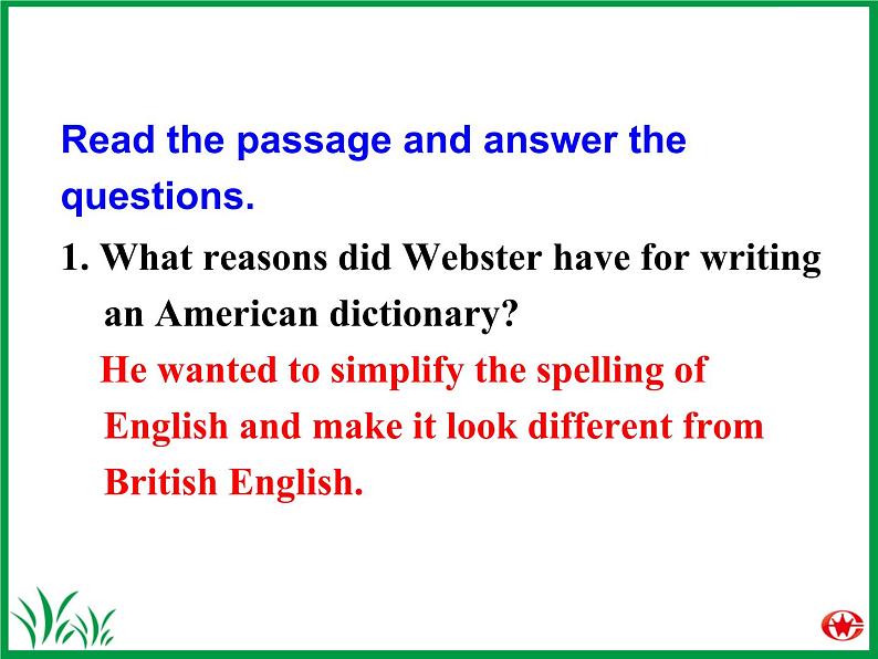 Module 1 British and American English Cultural corner PPT课件07