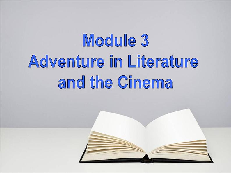 Module 3 Adventure in Literature and the Cinema Grammar PPT课件02