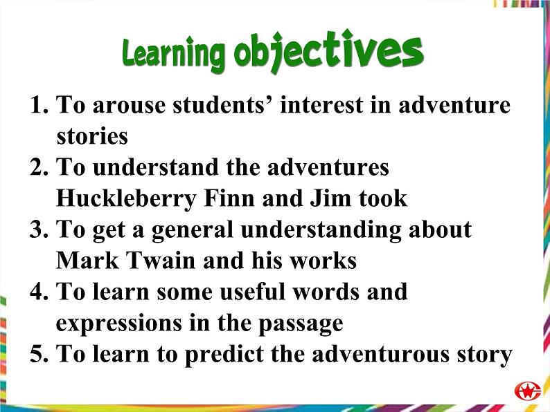 Module 3 Adventure in Literature and the Cinema Introduction, Reading and Vocabulary PPT课件04