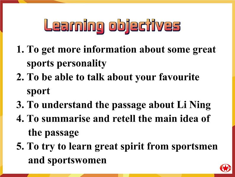 Module 5 The Great Sports Personality Introduction, Reading and Vocabulary PPT课件04