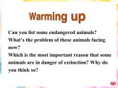 Module 6 Animals in Danger Introduction & Reading PPT课件