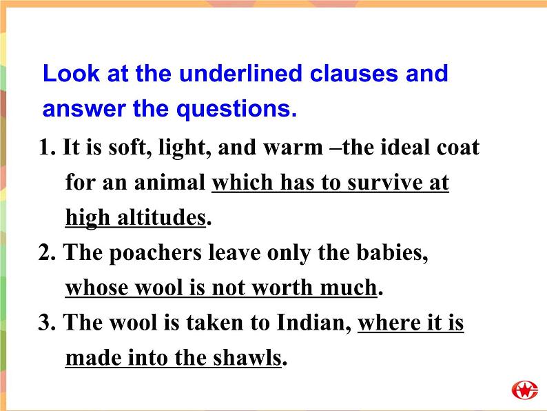 Module 6 Animals in Danger Grammar & Function PPT课件05