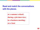 Module 1 Small Talk Readng and listening &Reading and writing PPT课件