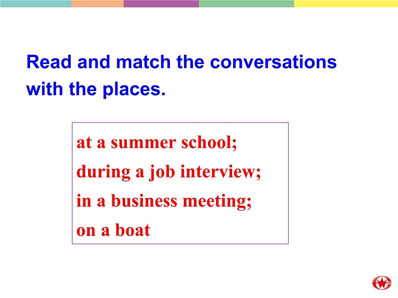 Module 1 Small Talk Readng and listening &Reading and writing PPT课件第5页