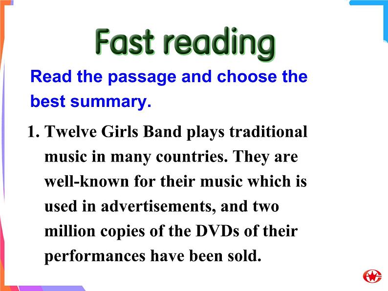 Module 4 Music Reading practice PPT课件07