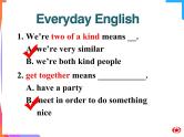 外研版英语 选修6 Module 3 Interpersonal Relationships-Friendship Everyday English & Writing PPT课件