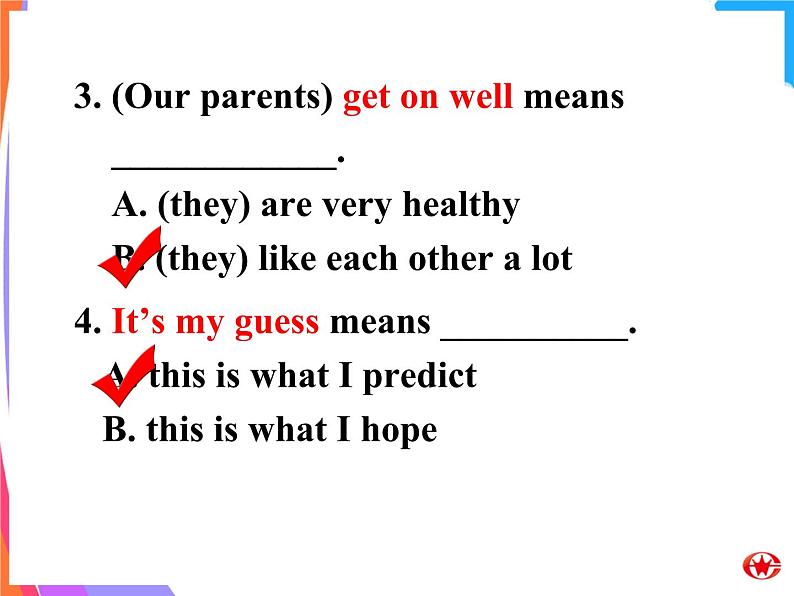 外研版英语 选修6 Module 3 Interpersonal Relationships-Friendship Everyday English & Writing PPT课件06