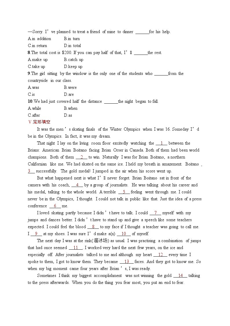 人教版新高考英语一轮复习Festivals and Celebrations 节日和庆典第3页