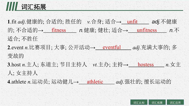 人教版新高考英语一轮复习　Sports and Fitness 运动与健康课件PPT第7页