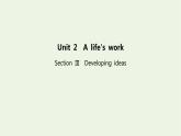 新教材高中英语Unit2Alife’sworkSectionⅢDevelopingideas课件外研版选择性必修第三册