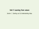 新教材高中英語(yǔ)Unit5LearningfromnatureSectionⅠStartingout&Understandingideas課件外研版選擇性必修第三冊(cè)