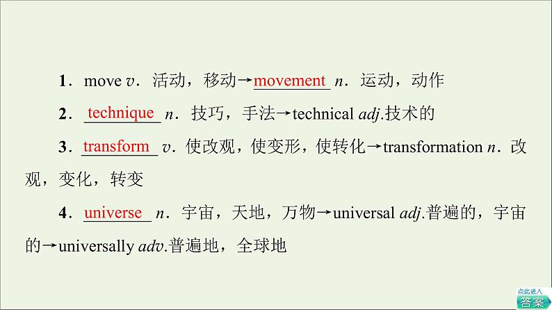 2021_2022学年新教材高中英语Unit4Stageandscreen教学知识细解码课件外研版必修第二册第2页