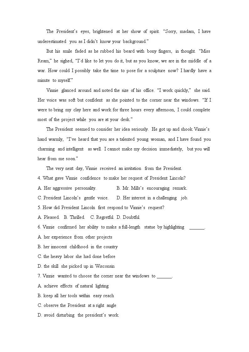 2022届高三二轮专题卷 英语（十九）综合题型专练 学生版第3页