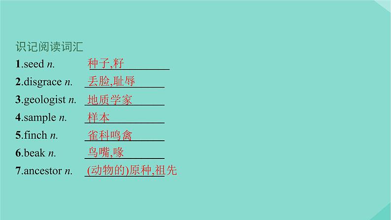 2021-2022学年高中英语新外研版选择性必修第一册 Unit5 Revealing nature 预习课件第4页