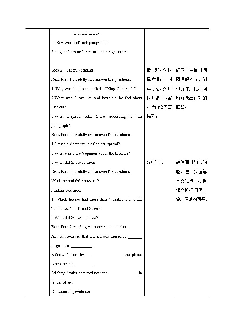2021-2022学年高中英语新人教版选择性必修第二册Unit1 Science and scientists Period 1 Reading and Thinking 教案第3页