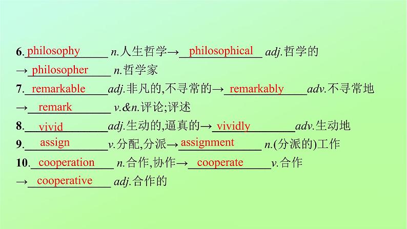 2021-2022学年高中英语新外研版选择性必修第一册 Unit3 Faster higher stronger 预习课件08