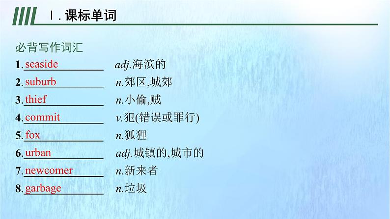 2021-2022学年高中英语新外研版选择性必修第二册Unit6 Survival 预习课件第2页