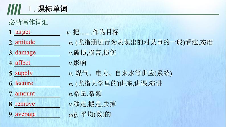 2021-2022学年高中英语新外研版必修第二册 Unit6 Earth first 预习课件第2页