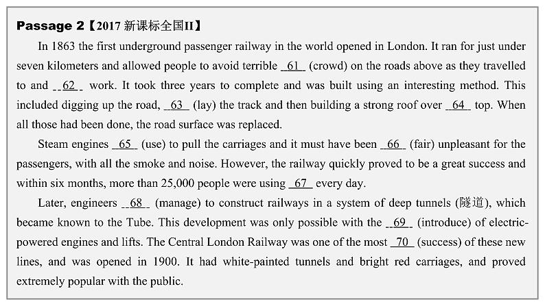 (2017-2021)历届高考英语全国卷语法填空真题课件第2页