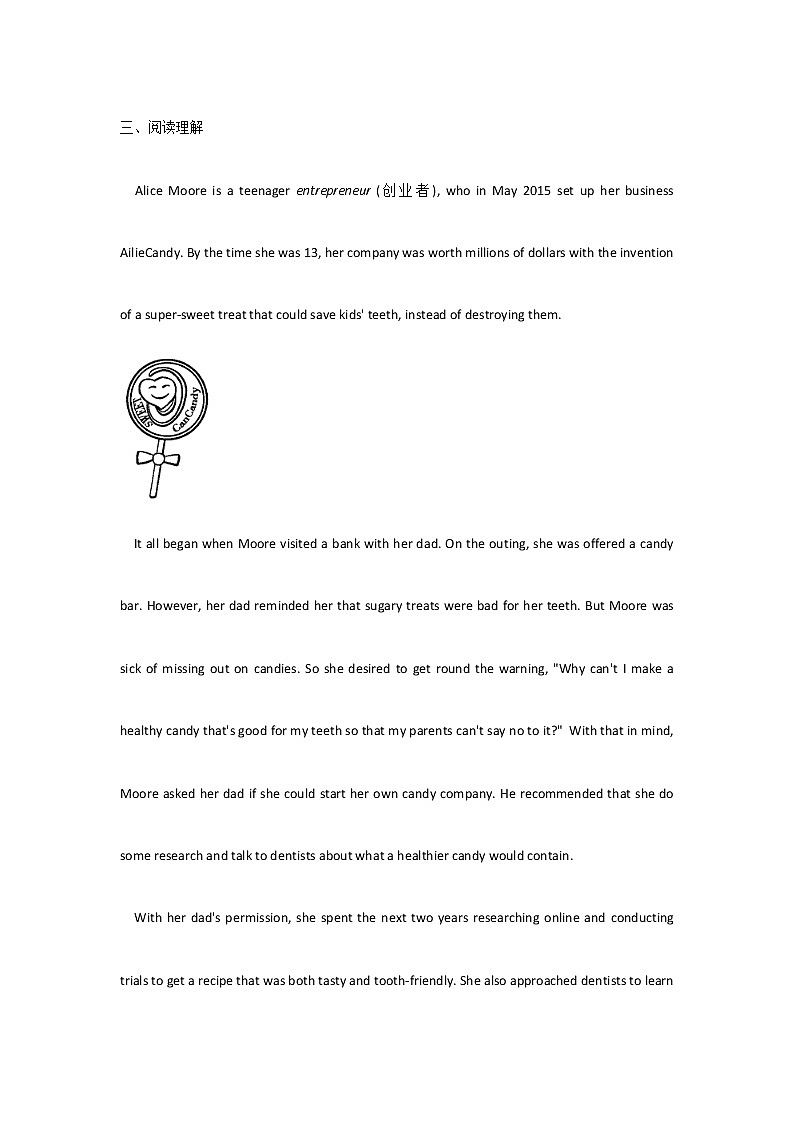 2021-2022学年高中英语新外研版选择性必修第二册Unit6 Survival  Developing ideas 专测 作业03