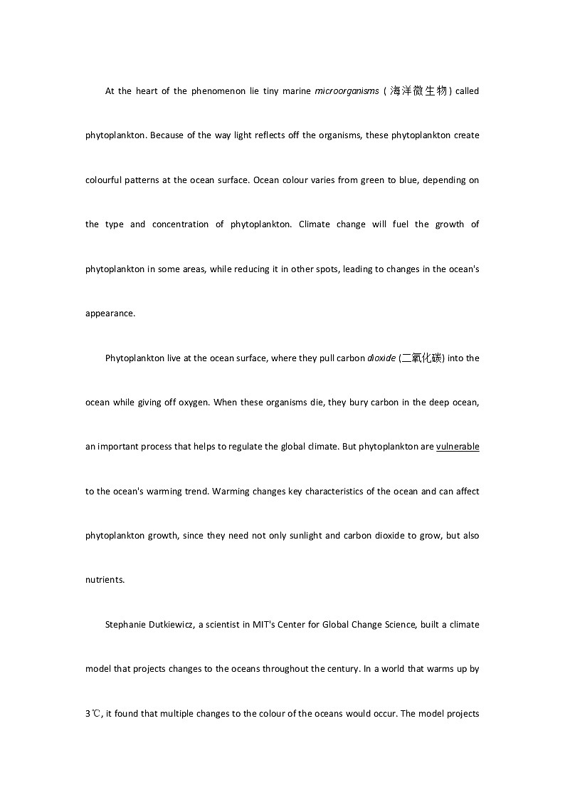 2021-2022学年高中英语新外研版选择性必修第二册Unit5 A delicate world  Developing ideas 专测 作业第3页