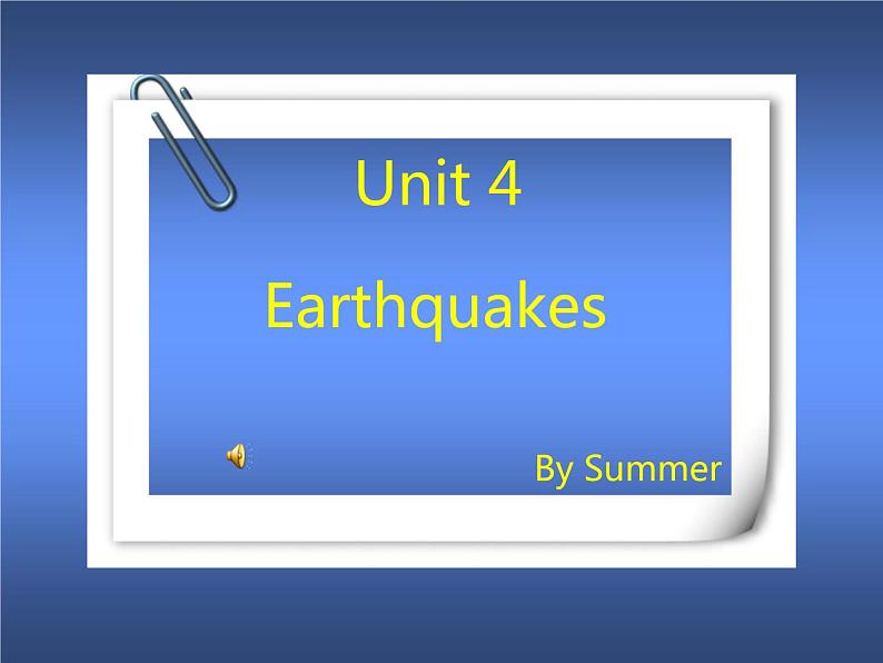 人教版（新课程标准）必修1 Unit 4 Earthquakes Reading名师课件（14张ppt）第1页