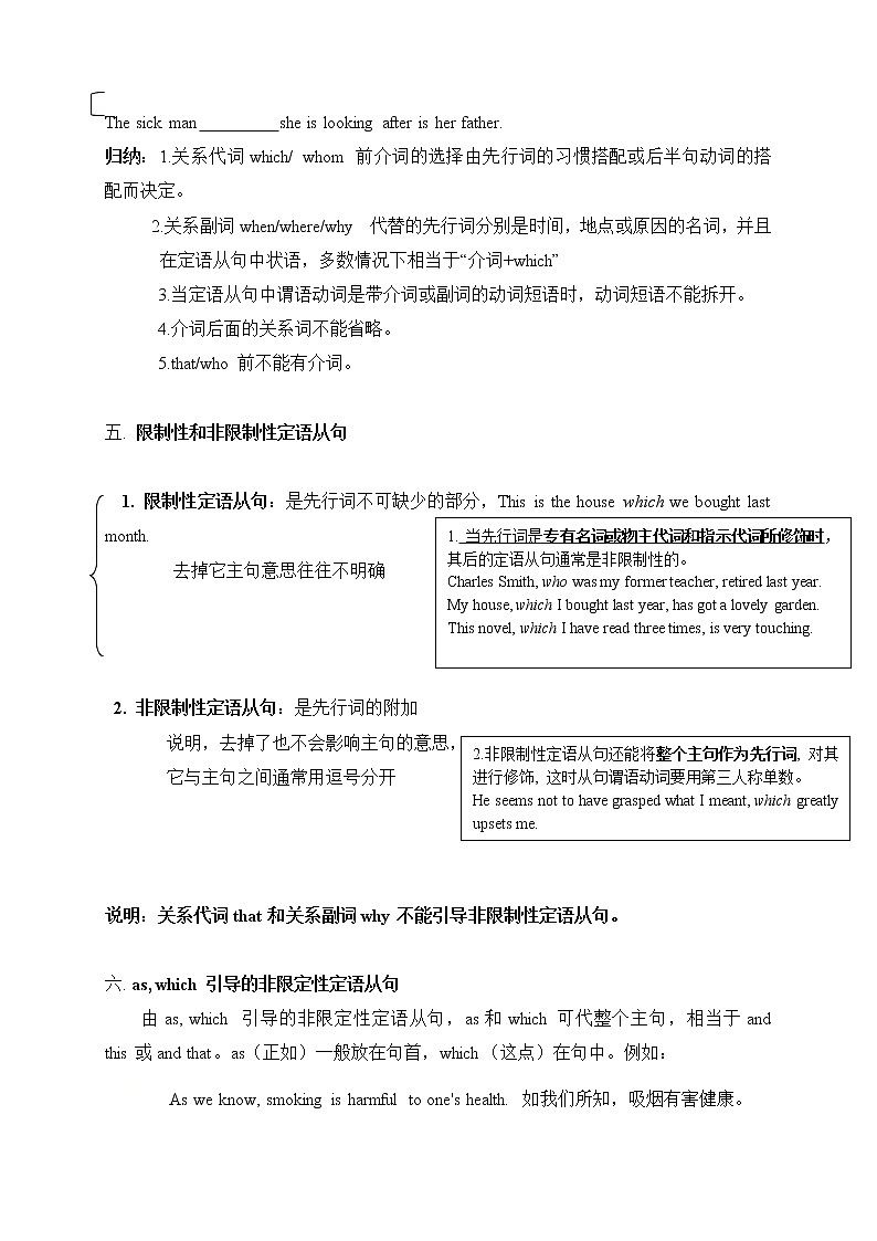 4 定语从句-2020-2021学年高中英语语法记忆框架版（精编）第3页