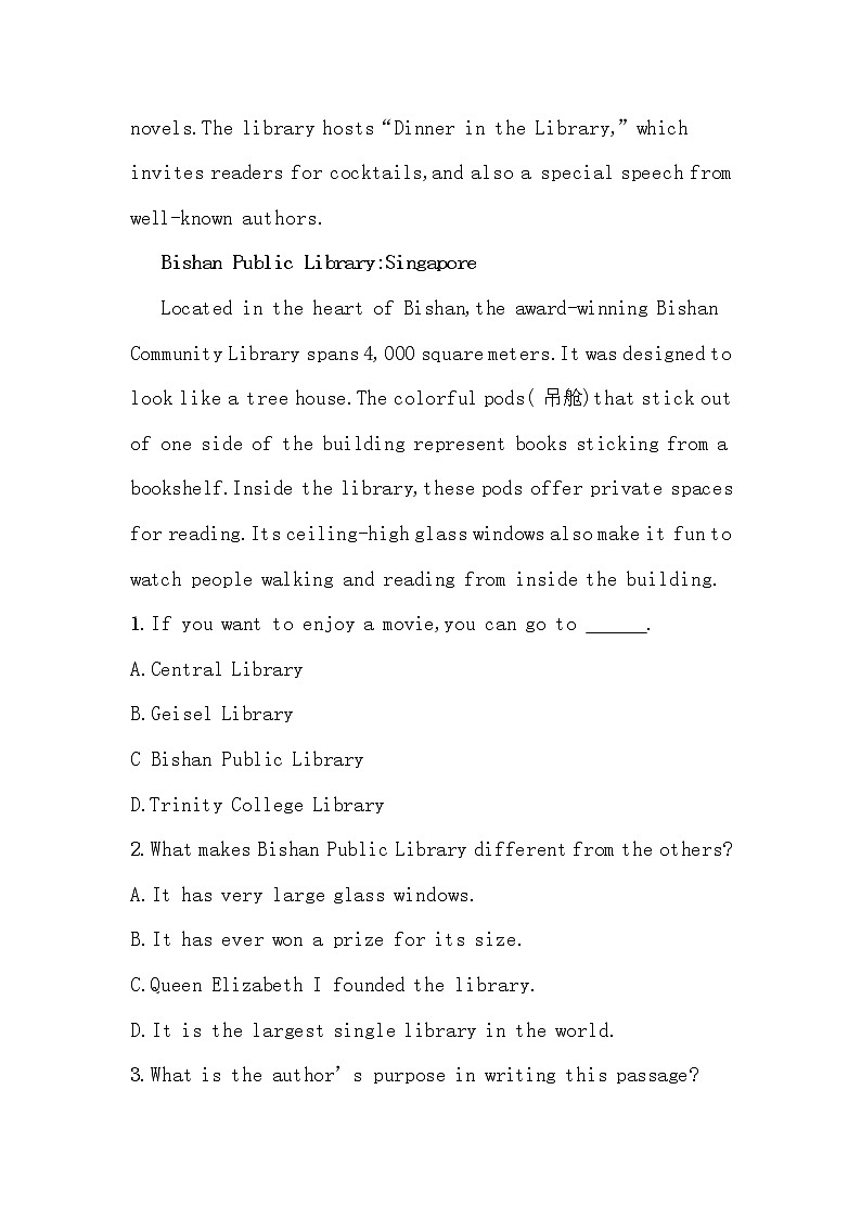 高中英语人教版（2019）选择性必修第一册Unit5 Working the Land Reading and Thinking课后检测练-有答案03