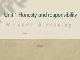 高中英语牛津译林版（2020）选择性必修第四册 课件 Unit1 Honesty and responsibility 01 Welcome&Reading