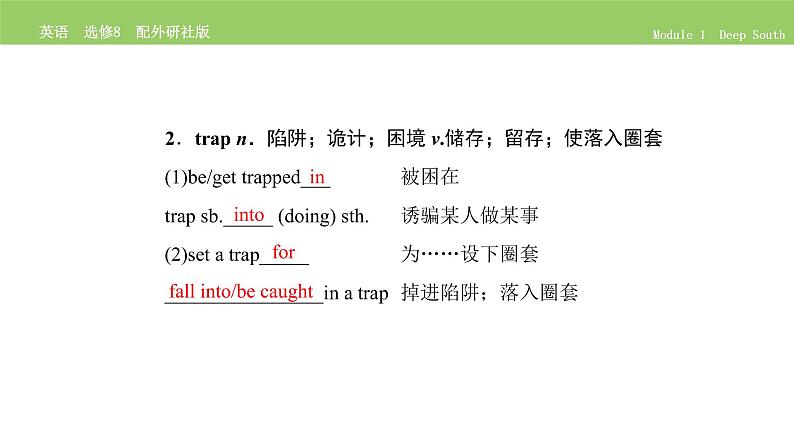 高中英语外研版选修8 Module 1  单元要点归纳提升 PPT课件第4页