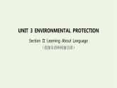 2022版新教材高中英语UNIT3ENVIRONMENTALPROTECTIONSectionⅡLearningAboutLanguage课件新人教版选择性必修第三册