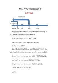 2022年高考英语语法解析--现在完成时学案