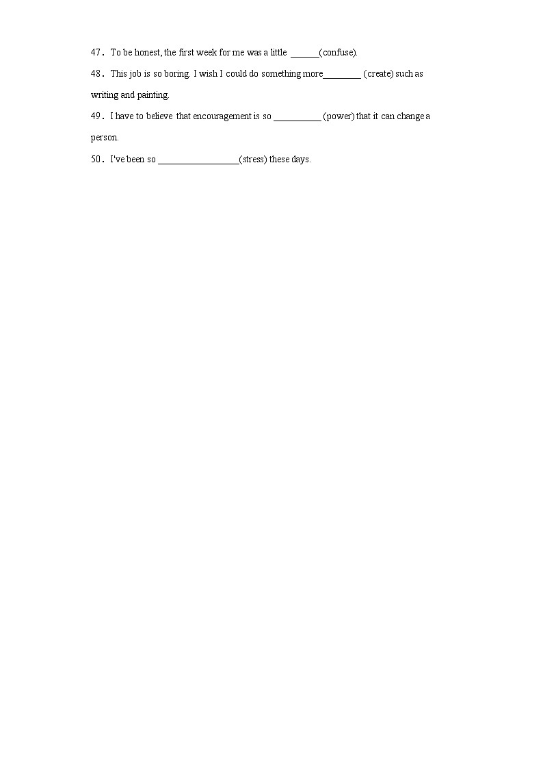 专题07 语法填空之形容词专项-2022年高三英语一轮复习之语法填空第3页