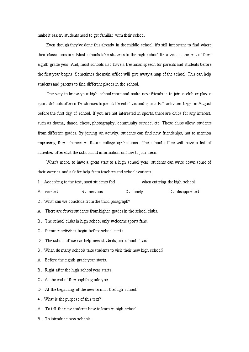 Unit 1 Teenage life Period 1 Listening, Speaking and Talking课件+教学设计+练习02