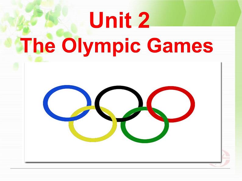 人教新课标必修2  Unit2 The Olympic Games  Warming up pre reading comprehending 课件第2页