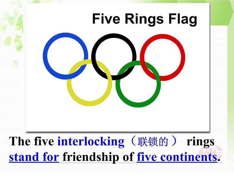 人教新课标必修2  Unit2 The Olympic Games  Warming up pre reading comprehending 课件第3页