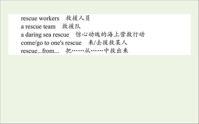 北师大版必修第二册Unit5 Humans and Nature PartⅢLesson2ProfessionalRescueTeam课件第8页