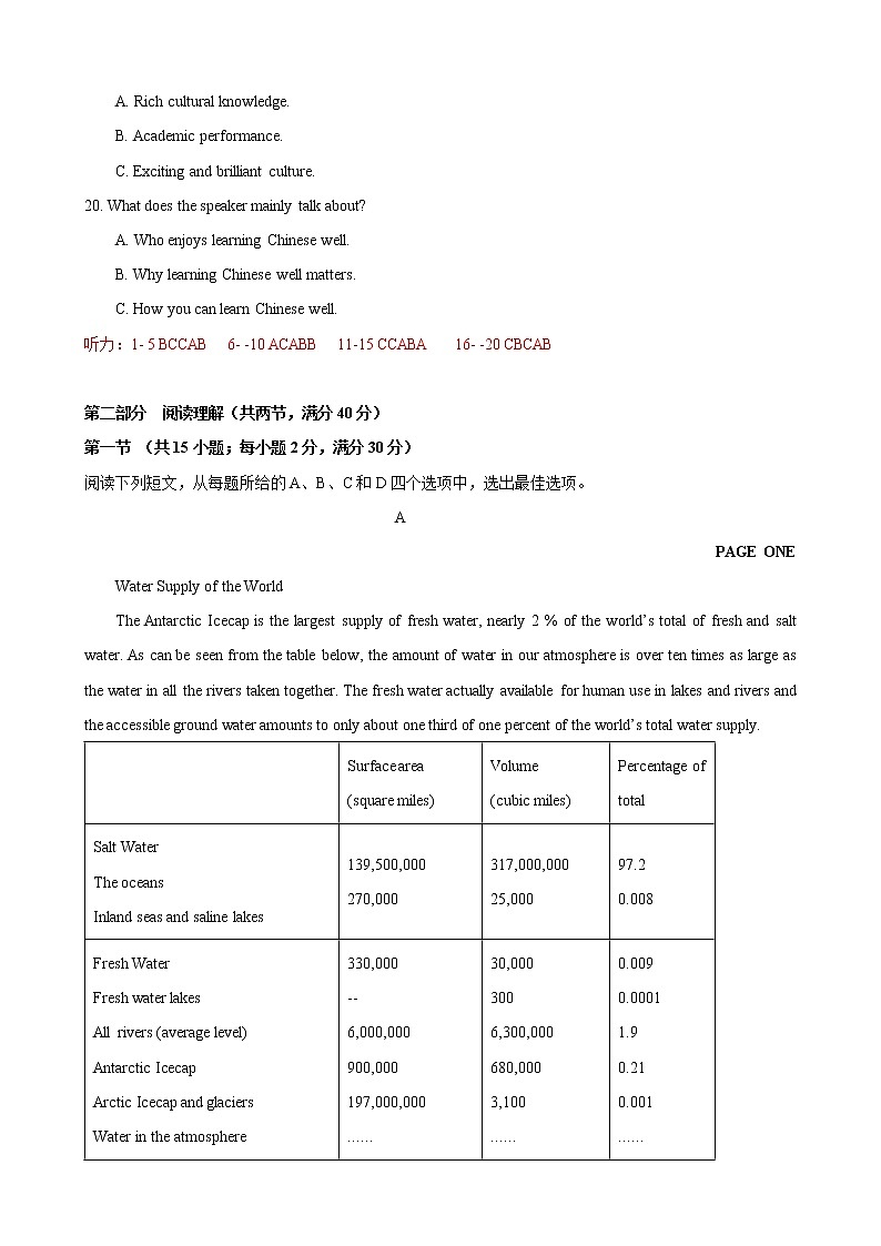 2022年高考英语冲刺押题卷02 （全国乙卷专用）（解析版）第3页