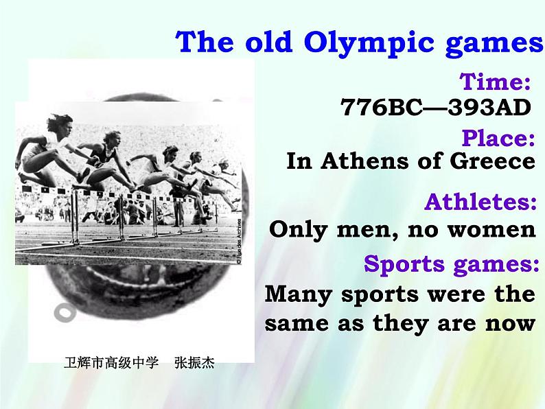 人教新课标必修2  Unit2 The Olympic Games  Warming up pre reading comprehending 课件第6页