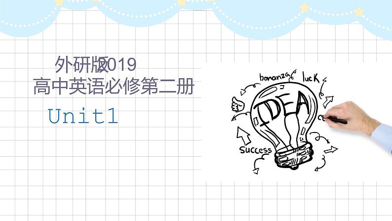 外研版高中英语必修第二册 unit 1Start out+understanding ideas课件PPT01