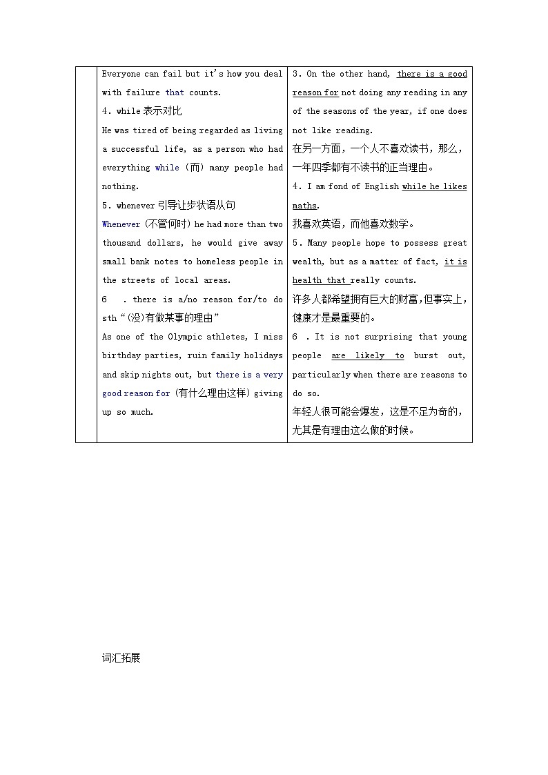 北师大版选择性必修第一册Unit2SUCCESS单元复习学案03