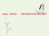 北師大版選擇性必修第一冊Unit3CONSERVTIONSectionⅤLESSON3THEROADTODESTRUCTION①課件