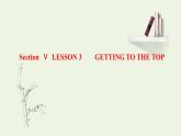 北师大版选择性必修第一册Unit2SUCCESSSectionⅤLESSON3GETTINGTOTHETOP课件