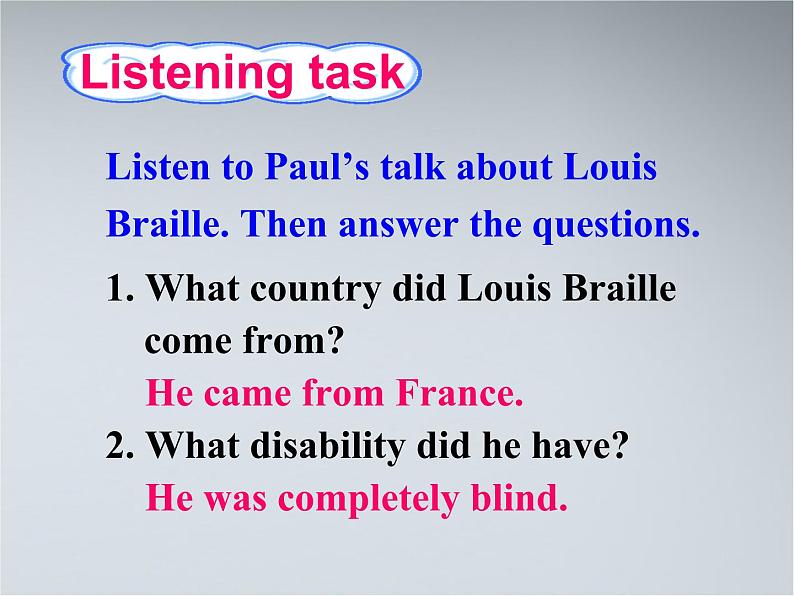 人教新课标必修2  Unit1 Cultural relice Warming up pre reading comprehending 课件04