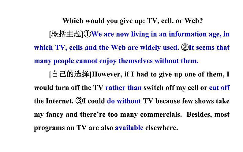 人教新课标必修2  Unit3 Comuters Using Language1 课件第5页