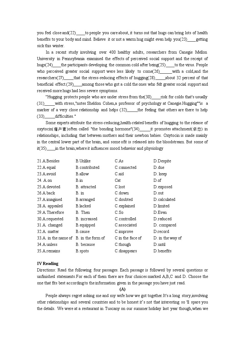 上海市市东实验学校2021-2022学年高一下学期 期中考试英语学科线上质量评估（有答案）练习题第2页